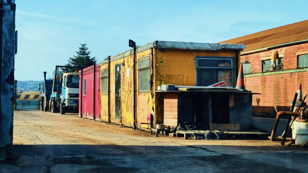 A survey respondent's vehicle yard office that was visited as part of our field research